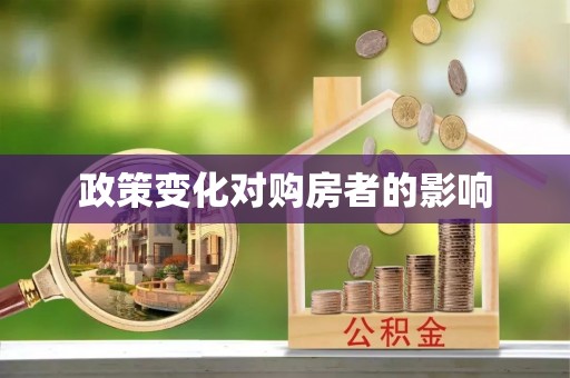 大田政策变化对购房者的影响