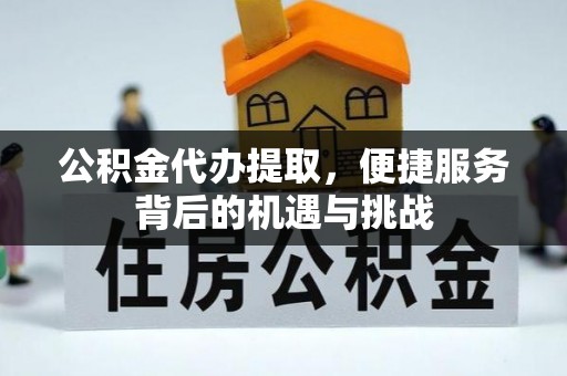大田公积金代办提取，便捷服务背后的机遇与挑战
