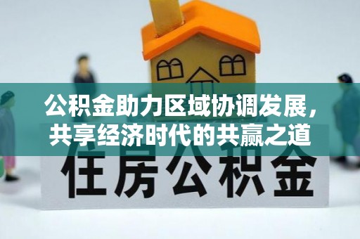 大田公积金助力区域协调发展，共享经济时代的共赢之道
